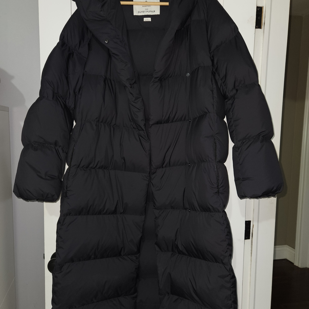Babaton Midnight Black Duvet Puffer Jacket